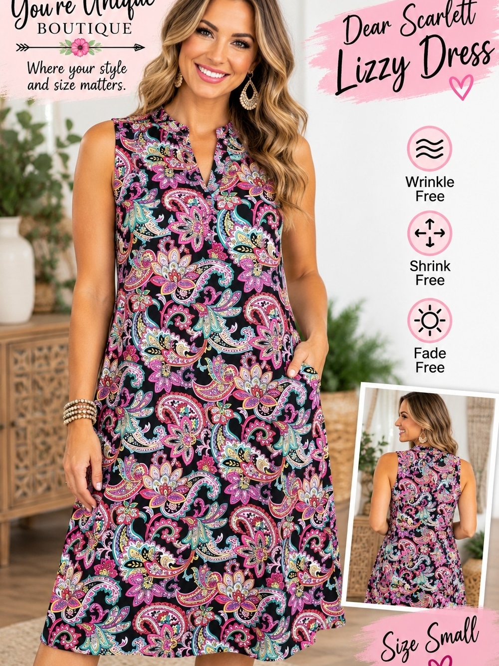 Dear Scarlett Lizzy Midi Dress